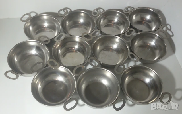 Лот 11 метални купи с дръжки, снимка 3 - Прибори за хранене, готвене и сервиране - 51276670