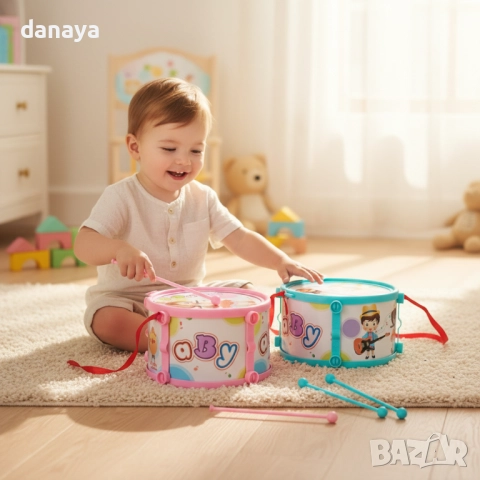 6194 Детска музикална играчка Барабанче, 17 см, снимка 2 - Музикални играчки - 52865765