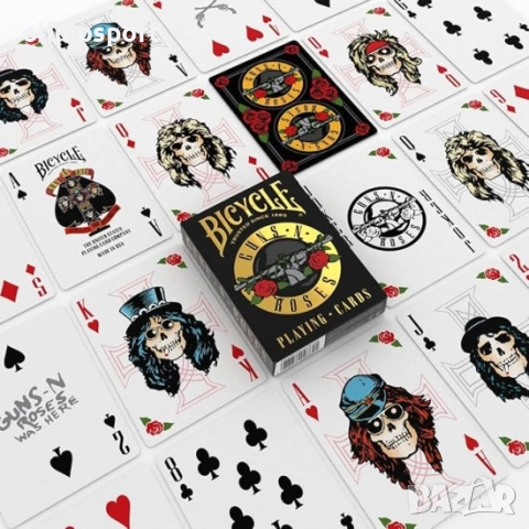 Карти за игра Bicycle Guns N' Roses нови, снимка 5 - Карти за игра - 52172689