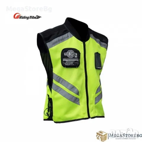 Светлоотразителна Жилетка за моторист - 2094, снимка 2 - Аксесоари и консумативи - 49642398