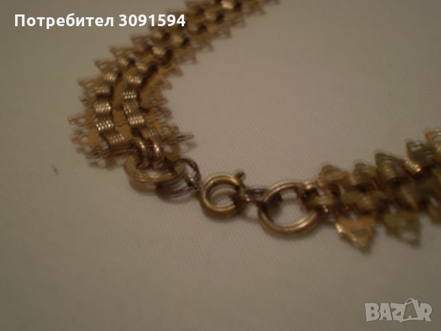 рядак  възрожденски накит от дубле с пандетев сърце, снимка 9 - Антикварни и старинни предмети - 35196588