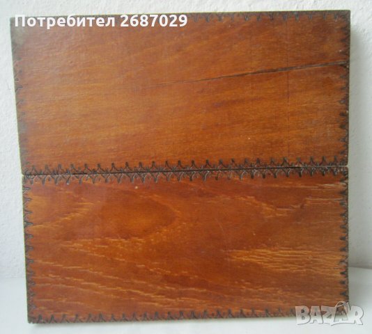 стара дървена кутия за игра - табла, снимка 4 - Други - 33071444
