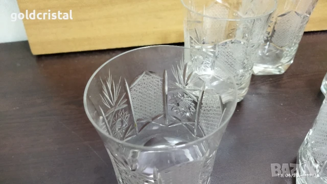 кристални чаши Зорница лукс уиски, снимка 5 - Антикварни и старинни предмети - 28251254