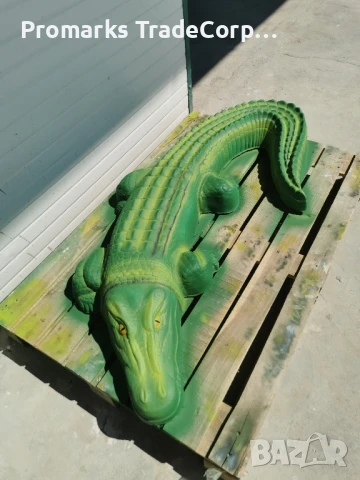 Крокодил от бетон, армиран , снимка 6 - Градински мебели, декорация  - 51424148