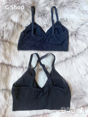 Спортен сутиен спортни панталонки с джоб черни, снимка 5 - Спортни екипи - 52426407