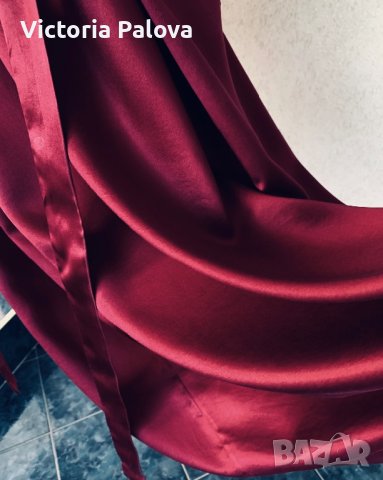 Луксозен дълъг копринен халат COLLECTION , снимка 2 - Други - 43492820