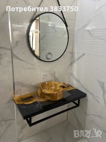 Плот за баня дърво епоксидна смола