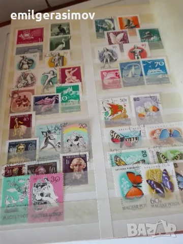 Класьор с пощенски марки и лот картички., снимка 2 - Филателия - 50321964