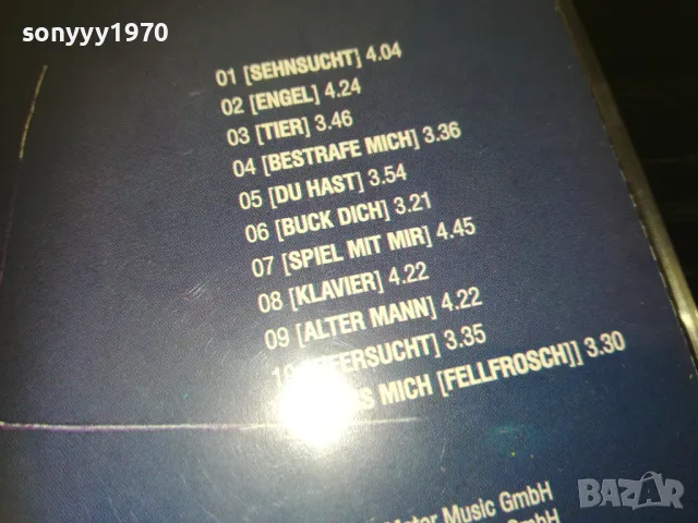 RAMMSTEIN SEHNSUCHT CD COPY TO TAPE SONY UX-PRO 0711241552, снимка 15 - Аудио касети - 47880229