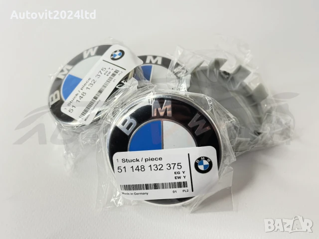 BMW капачки за джанти Бмв емблеми немски 68мм E60 E61 E36 E46 E90 E39, снимка 4 - Аксесоари и консумативи - 50741059