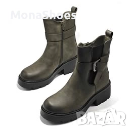 Дамски боти код 04015, снимка 5 - Дамски боти - 52934177