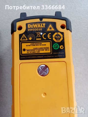 Лазерна ролетка DeWalt dw03050, снимка 2 - Други инструменти - 39039823