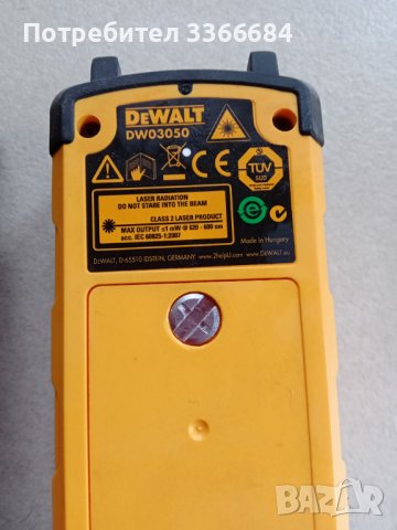 Лазерна ролетка DeWalt dw03050, снимка 2 - Измервателни инструменти - 39039823