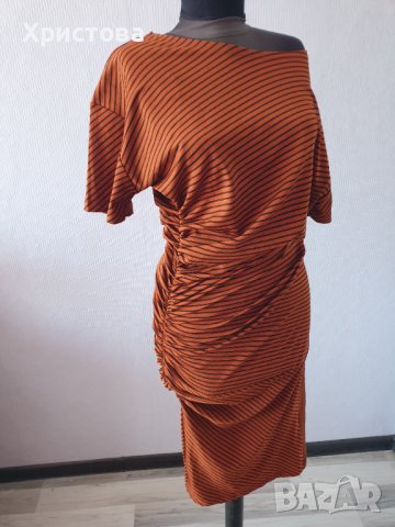 Спортна рокля Зара цвят камел - 17,00лв., снимка 1 - Рокли - 37480615
