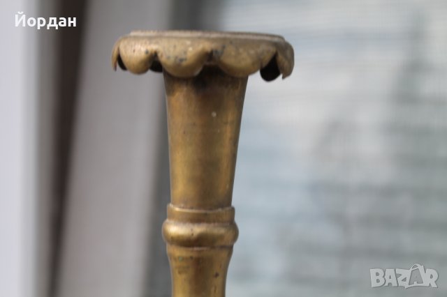 Месингов свещник , снимка 2 - Декорация за дома - 37388776