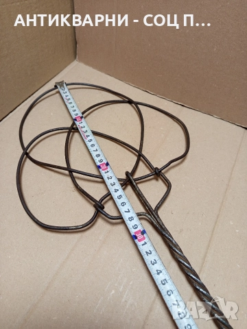 Соц Стара Българска Тупалка За Килими. , снимка 10 - Антикварни и старинни предмети - 52794705