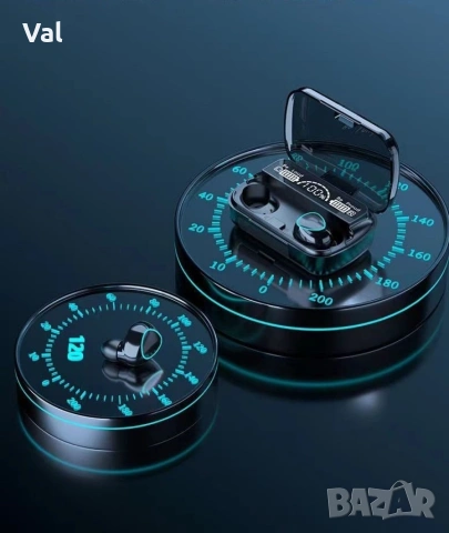 Безжични bluetooth слушалки с LED цифров дисплей, снимка 11 - Bluetooth слушалки - 53014486