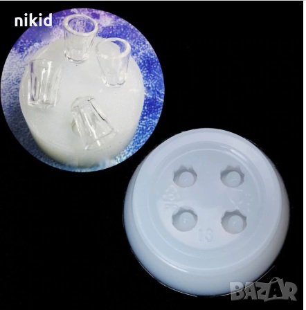 4 бр Мини чаша за шот силиконов молд форма за фондан глина смола декор