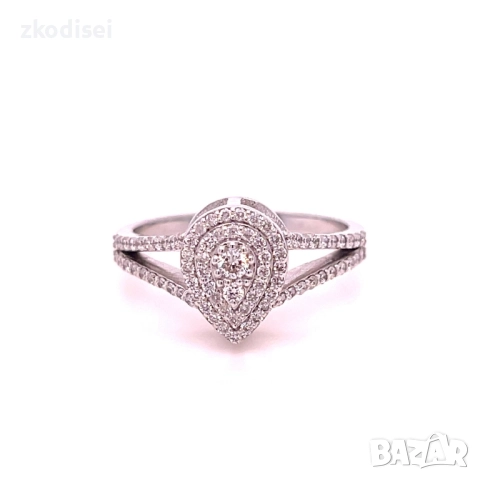 Златен дамски пръстен с диамант 0,45Ct. чистота:SI размер:54 модел:34029-1, снимка 2 - Пръстени - 51615529