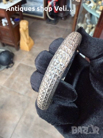 Сребърна гривна №78330, снимка 3 - Антикварни и старинни предмети - 53074203