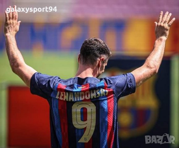 Екип + Калци Левандовски Барселона 2023г Детски Комплект от 5 до 16г LEWANDOWSKI, снимка 3 - Футбол - 37658362