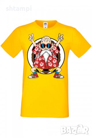 Мъжка тениска Dragon Ball Z Master Roshi,Анимация,игра,Празник,Повод,, снимка 2 - Тениски - 37878785