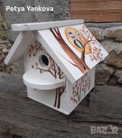 дървени рисувани къщички за птици, снимка 14 - Други - 14278090