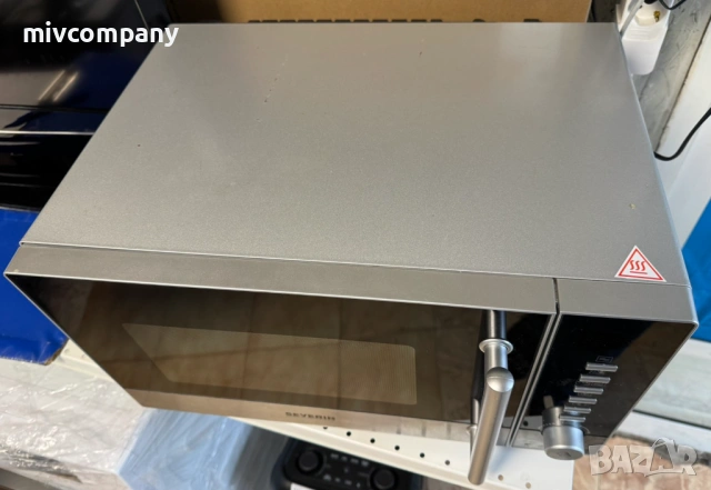 Микровълнова фурна Severin MW 9722,Грил и Конвекция, 800W-1350W, 20 L, Инокс, снимка 2 - Микровълнови - 53232815