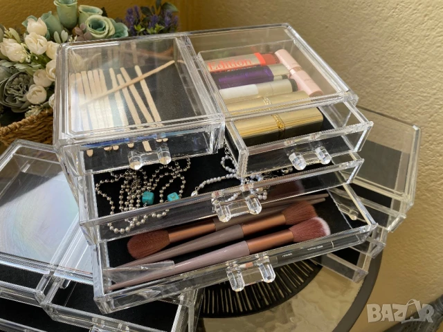 3 броя органайзери с чекмеджета прозрачни , снимка 18 - Органайзери - 50630590