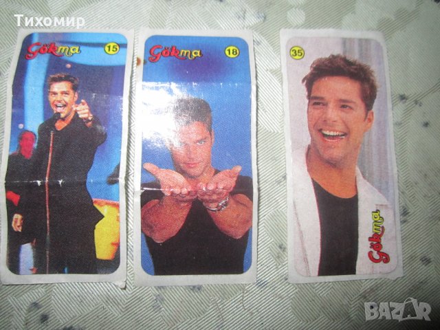 Лот Картинки от дъвки Ricky Martin-Gokma, снимка 1 - Колекции - 28265640