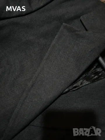 Ново ленено дамско черно сако М размер, снимка 3 - Сака - 49414055