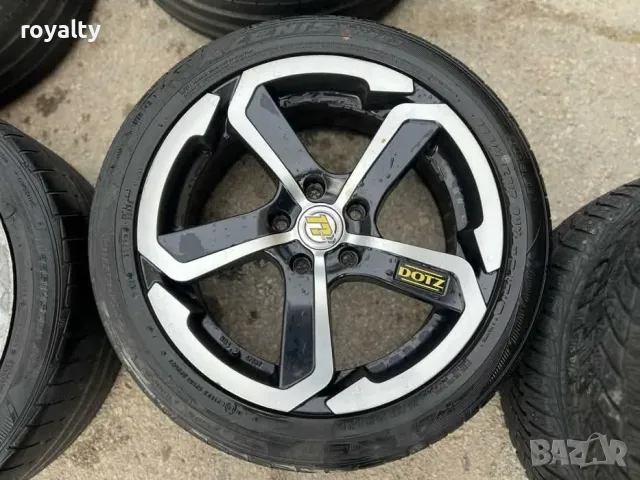 5х112 17 Джанти VW Gold Caddy Touran Audi A3 A4 Seat Skoda Mercedes W204 5x112, снимка 5 - Аксесоари и консумативи - 49986026
