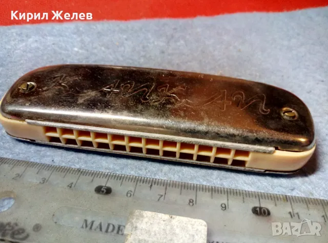 CANCAN MADE in POLAND MELODIA Стара КОЛЕКЦИОНЕРСКА РЯДЪК МОДЕЛ УСТНА ХАРМОНИКА 48324, снимка 4 - Антикварни и старинни предмети - 47607983
