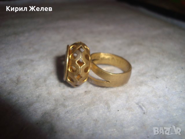 СТАРИНЕН МЕСИНГОВ РЪЧНО МАЙСТОРСКИ ИЗРАБОТЕН ПРЪСТЕН от ДИНАР РЯДЪК за КОЛЕКЦИЯ 26723, снимка 8 - Антикварни и старинни предмети - 36771568