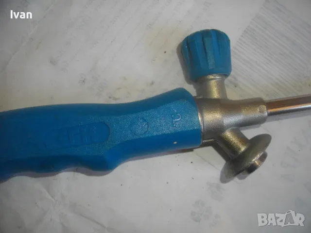 НЕМСКА ДЪЛГА 94см ГАЗОВА ГОРЕЛКА ф35мм ЗА ФЛАКОН ГАЗ ПРОПАН-БУТАН КАТО НОВА CHF, снимка 6 - Други инструменти - 48409099