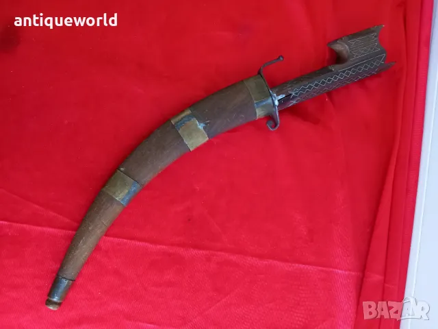 Стара НИМЧА Кама ,Острие,Нож Ятаган, снимка 6 - Антикварни и старинни предмети - 48637804