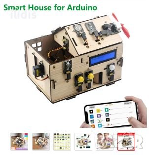 Ардуино   Smart House  Kit Wi-FI PLUS Board,+15 Projects - пълният чкомплект, снимка 4 - Друга електроника - 38600171