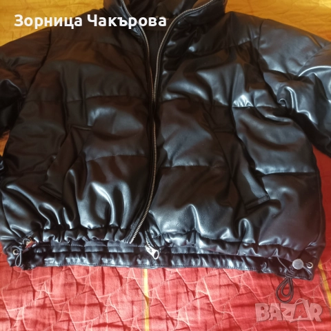 Дамско зимно кожено яке , снимка 6 - Якета - 52488218