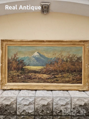 Уникална антикварна авторска картина масло върху платно- Wiliam Turnar , снимка 2 - Картини - 51204609