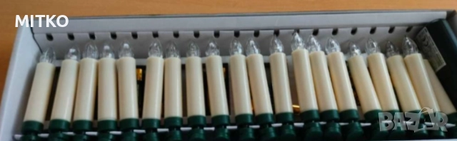 20 LED коледни свещи за елха с дистанционно управление