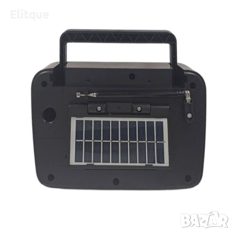 Соларно ретро радио Golon BT722S с Bluetooth, USB и SD слот, снимка 3 - Друга електроника - 53108314