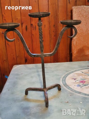 Свещник ковано желязо 