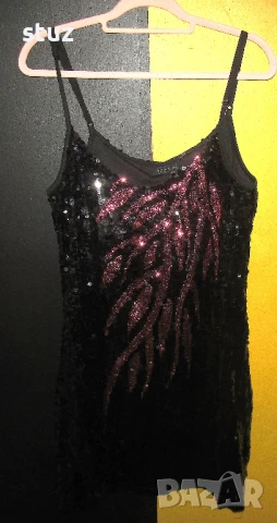 Ефирна Топ рокля, черна, снимка 2 - Рокли - 50851941