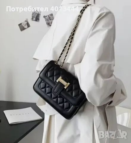 Нова дамска малка кожена чанта за през рамо , снимка 6 - Чанти - 50192639