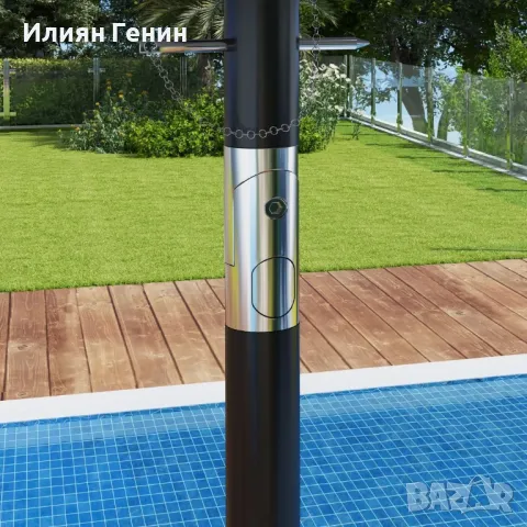 Градински чадър Outsunny, накланящ се, с ръчна манивела, ветроустойчив покрив, полиестер+стомана, снимка 5 - Градински мебели, декорация  - 50358769