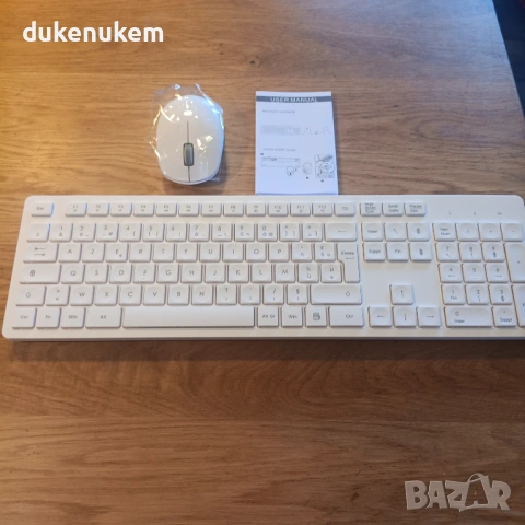 Безжичен комплект клавиатура и мишка – ултратънък и тих (AZERTY), снимка 7 - Клавиатури и мишки - 53084416