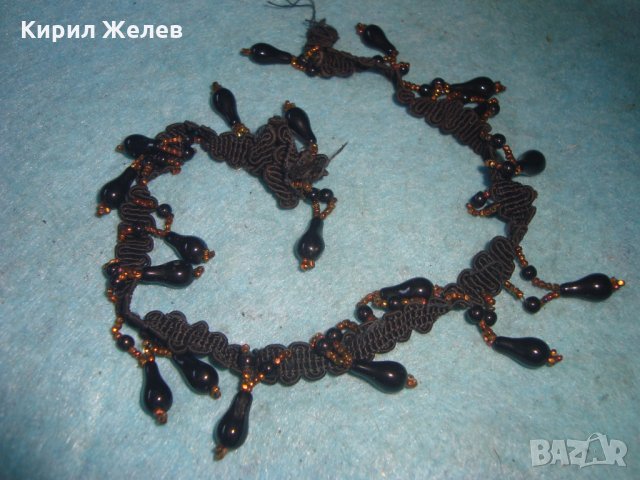 ЕЛЕМЕНТ от СТАРИНЕН АРТ-ДЕКО НАКИТ ЦВЕТНИ МЪНИСТА и ВЕНЕЦИАНСКО СТЪКЛО МУРАНО 22940