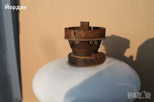 Газена лампа от лят чугун, снимка 2 - Антикварни и старинни предмети - 43989266