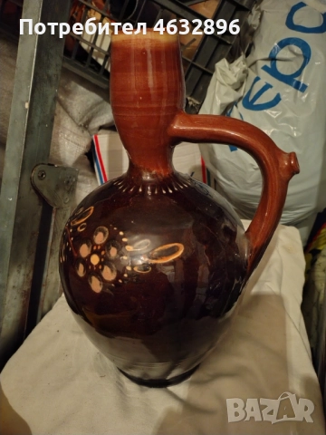 Българска керамична стомна, снимка 2 - Антикварни и старинни предмети - 52914633