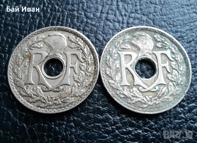 Стара монета 10 сантима 1935 г. и 1936 г.Франция - красиви !, снимка 6 - Нумизматика и бонистика - 42211307